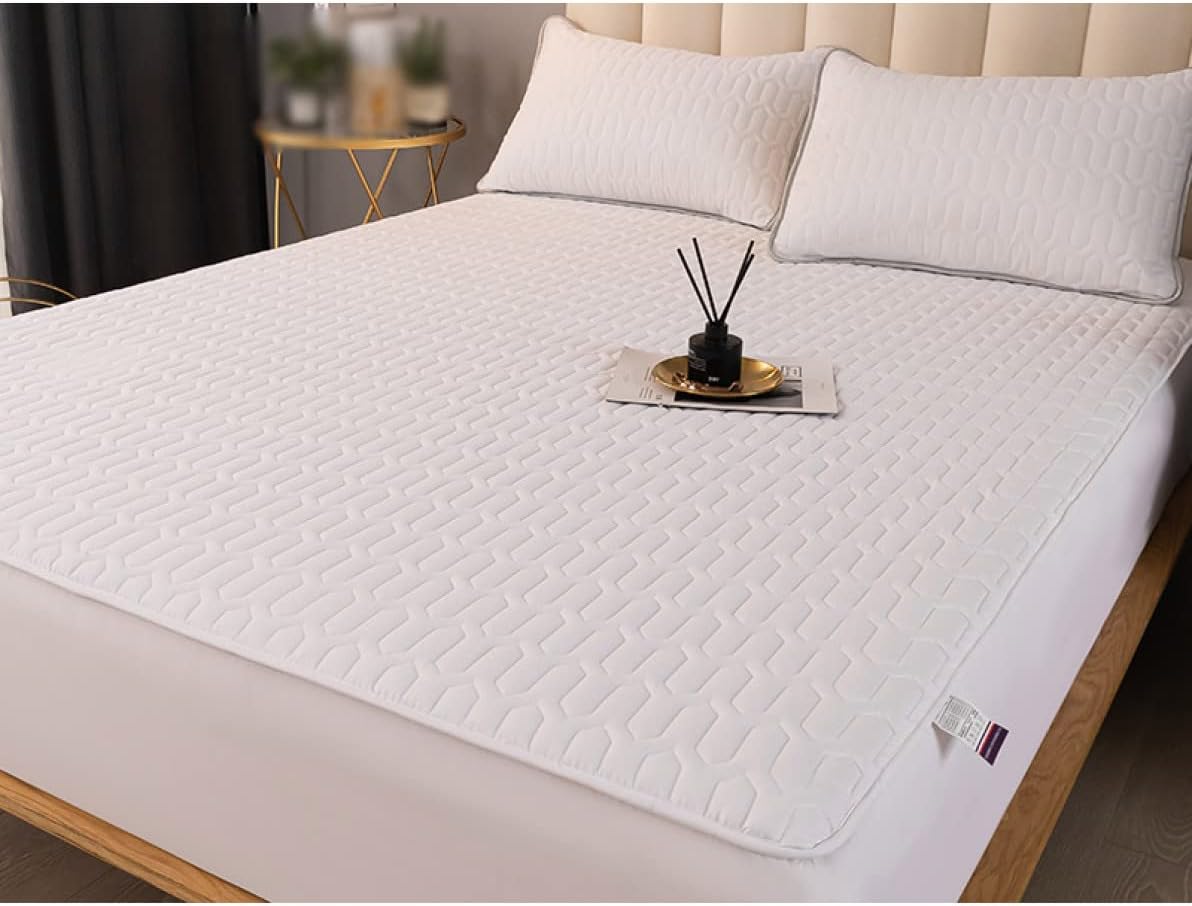 敷きパッド 簡単に取り外せる 洗濯機対応 シーツ ズレ防止 抗菌 防ダニ カラー 洗えるベッドパッド 吸..