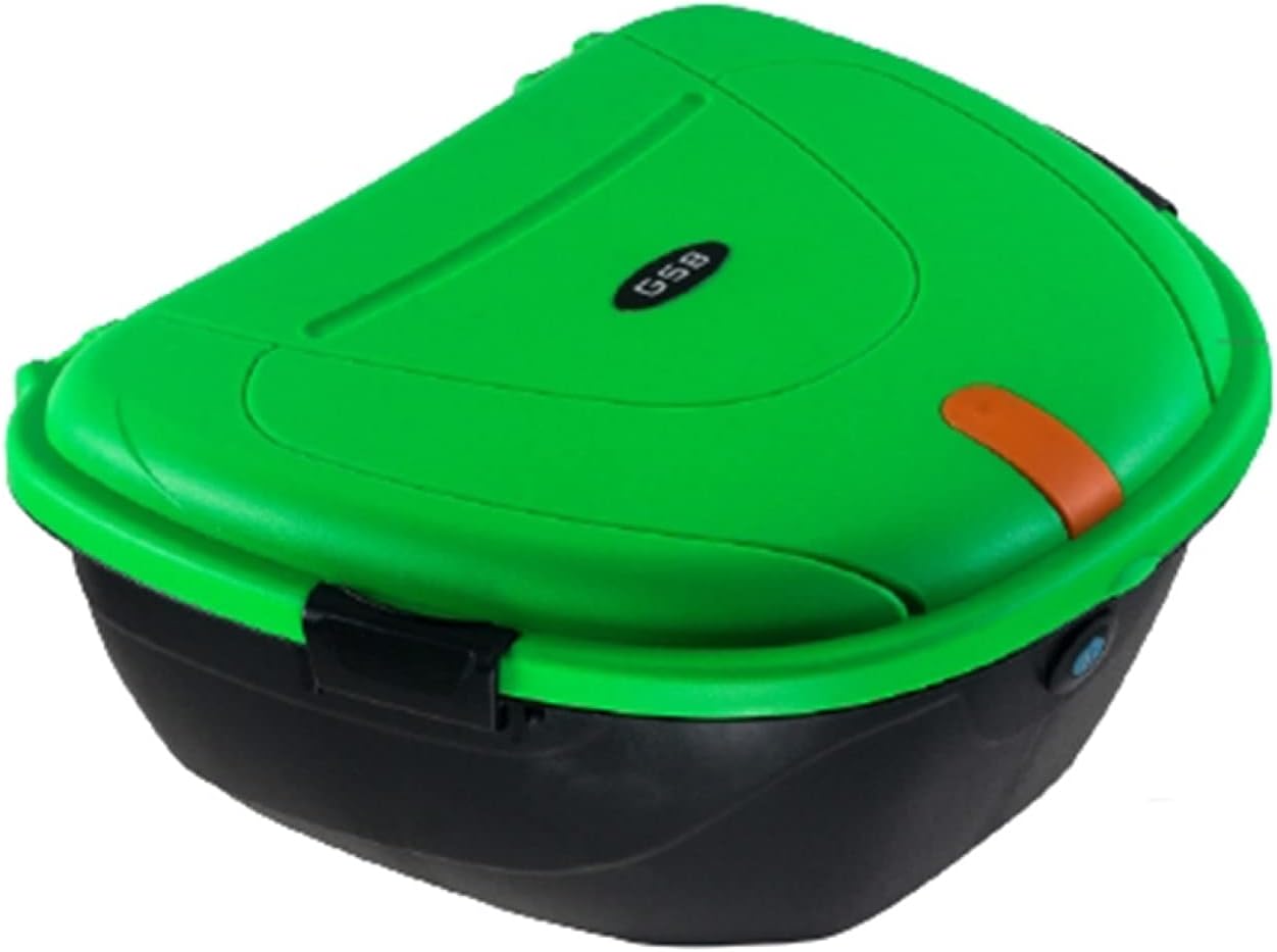 バイクリアボック 23L 大容量 トップケース ライト反射 着脱可能式 防塵 防振 通学 通勤 モトボワット 9924グリーン