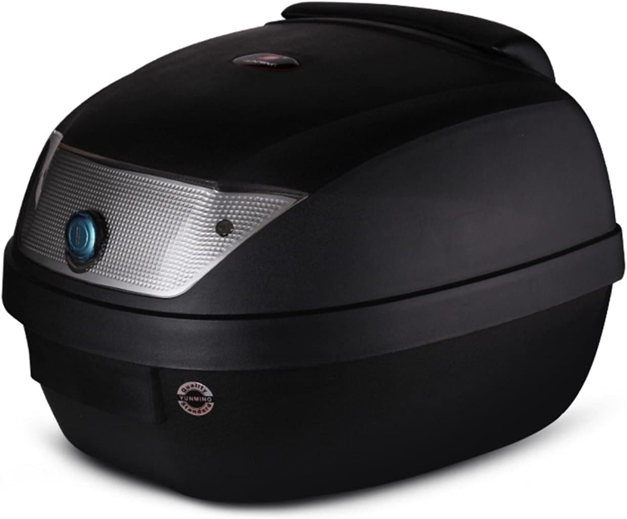 バイクリアボック 28L 大容量 フルフェイス収納可能 トップケース ライト反射 着脱可能式 防塵 防振 通学 通勤 モトボワット 0807ブラック type1 ソフトバックレスト(2)