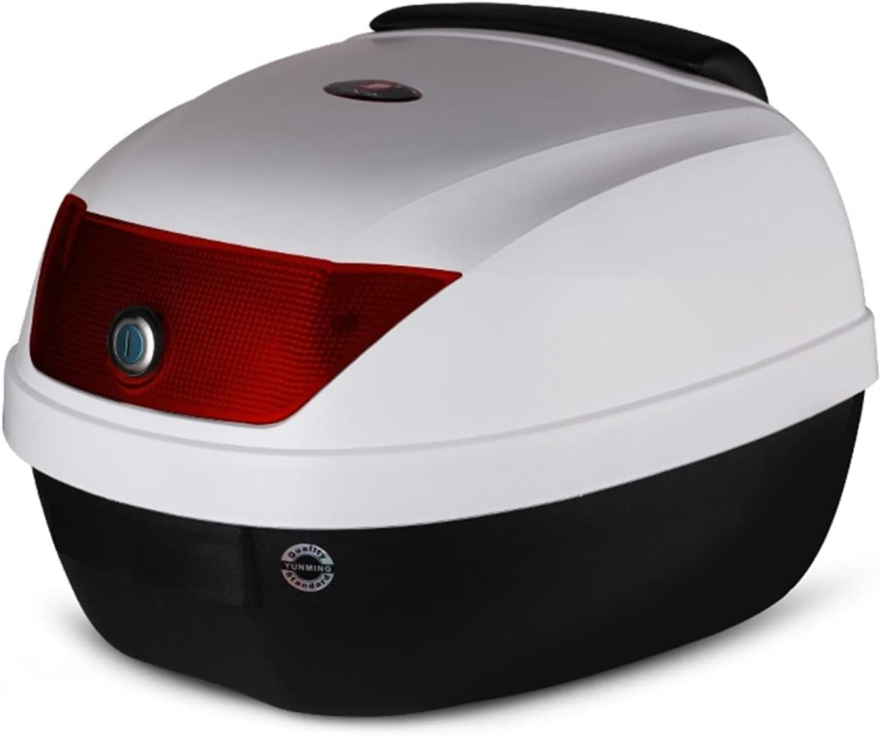 バイクリアボック 28L 大容量 フルフェイス収納可能 トップケース ライト反射 着脱可能式 防塵 防振 通..