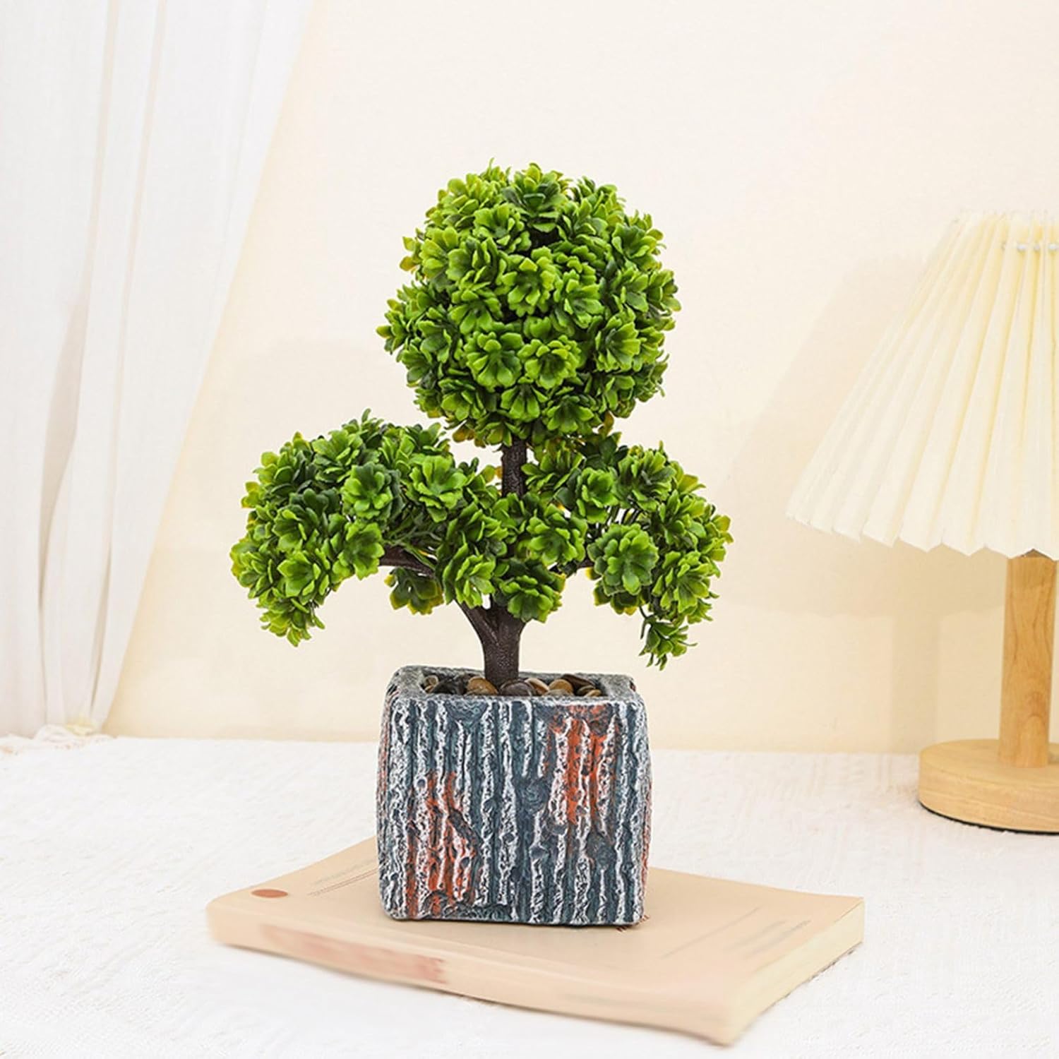 フェイクグリーン リアル ミニ観葉樹 グリーン植物ボール 人工観葉植物 インテリアグリーン 人工葉っぱ..