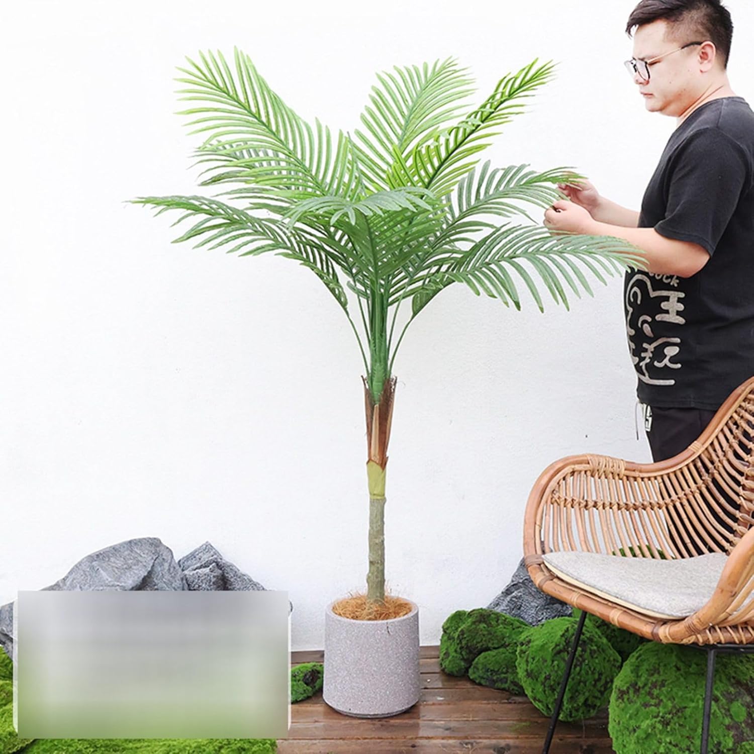 フェイクグリーン アレカヤシ 熱帯観葉樹 リアル 人工観葉植物 インテリアグリーン 大型 本物そっくり ..