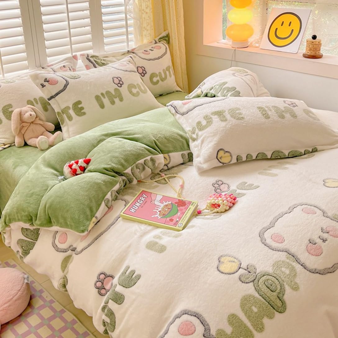 掛け布団カバー ダブル 冬用 あったか 布団カバー シングル マイクロファイバー 吸湿発熱 可愛い 寝具..