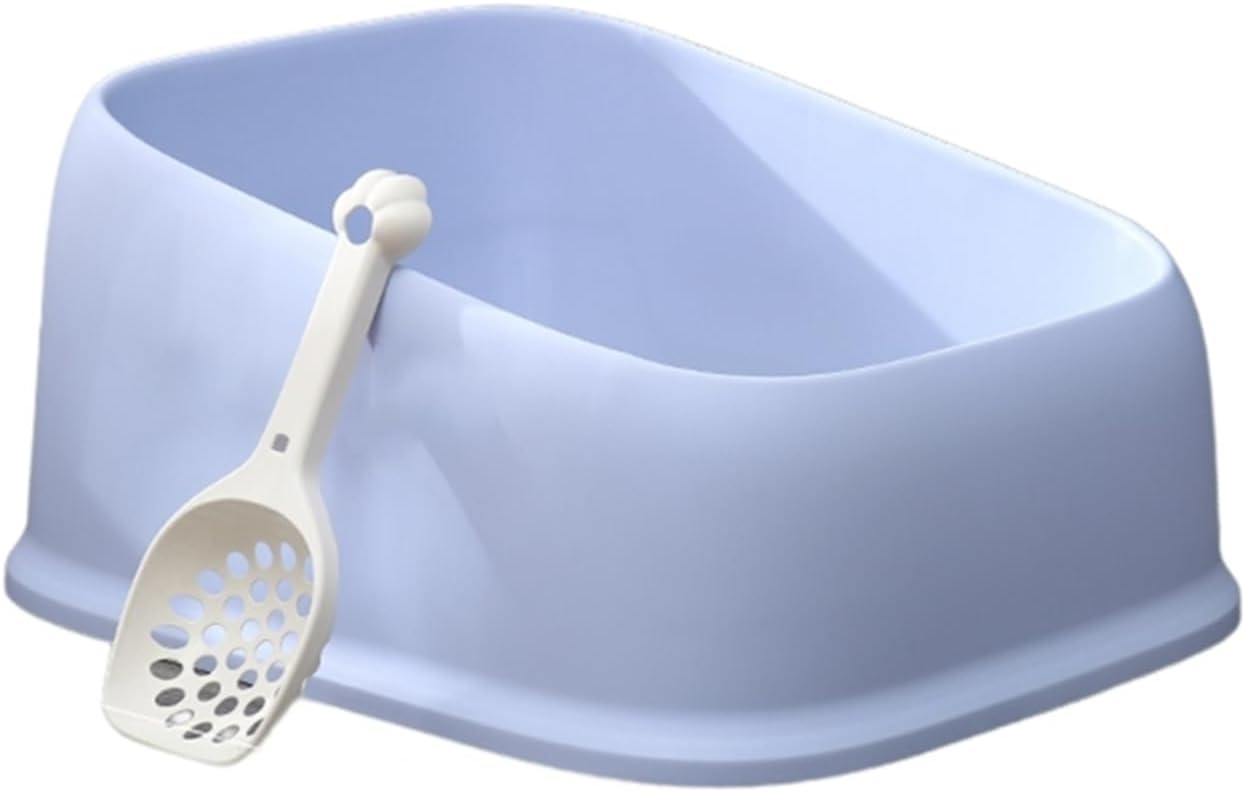 半密閉式 子猫 猫用トイレ38*42*20cm 子猫 オープンタイプ 猫トイレ 軽量 小さい猫 可愛い ネコトイレ ..