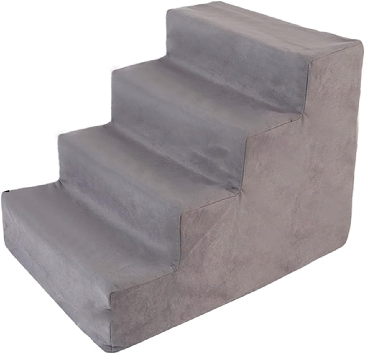 ドッグステップ 小型犬 4段 スロープ アイボリー 階段 犬 屋外 大型犬 スエード 高い チワワ 足腰への..