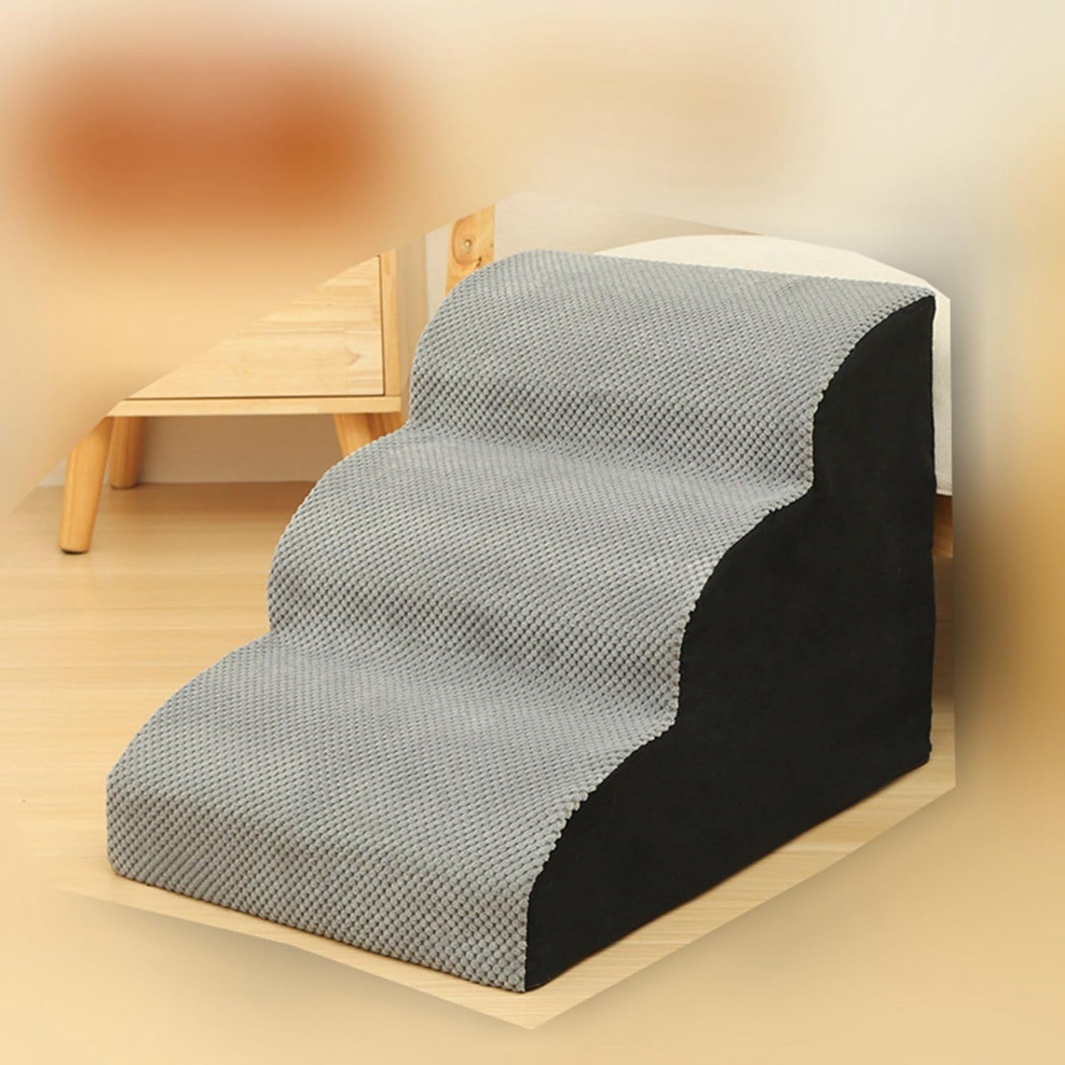 犬用スロープ ペットステップ 猫犬階段 高密度フォーム ペット踏み台 ドッグステップ 子猫 短足種 小型..