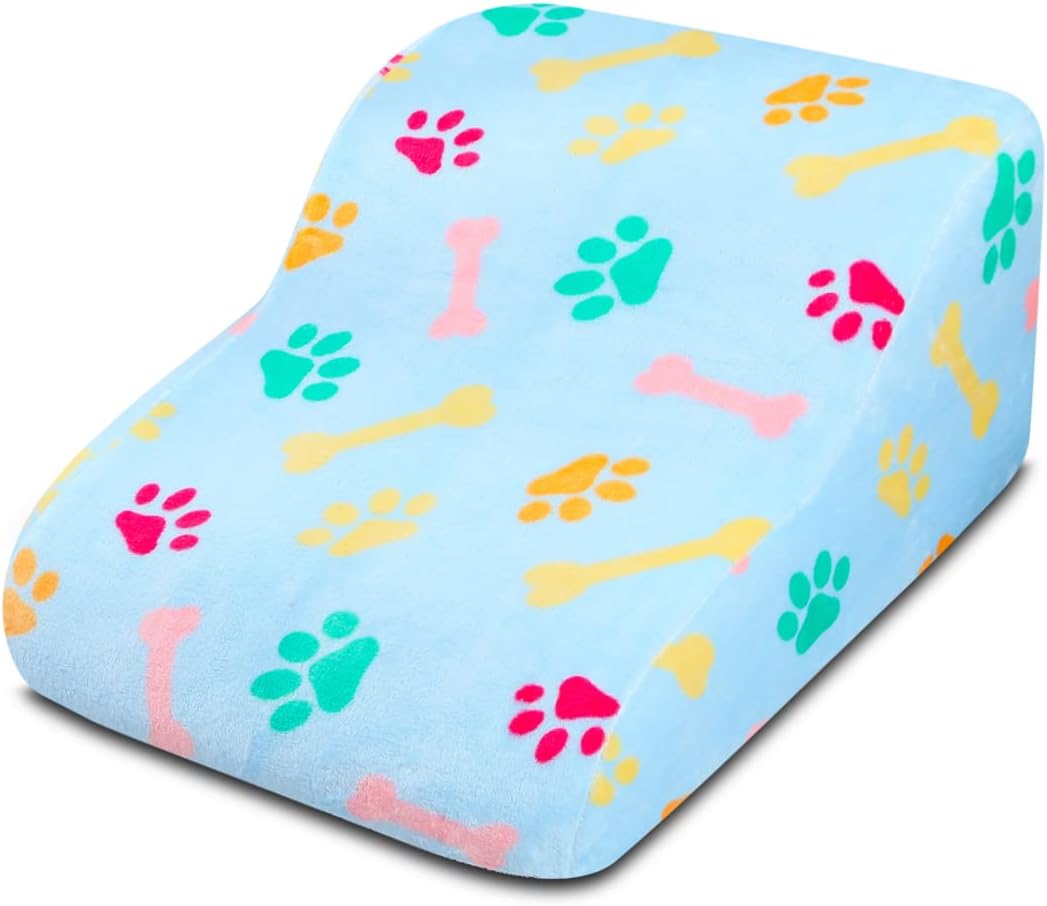 ペット階段 2段の犬用階段 洗える & ジッパー カバー ペット スロープ ソファベッド用の犬用階段 スロ..