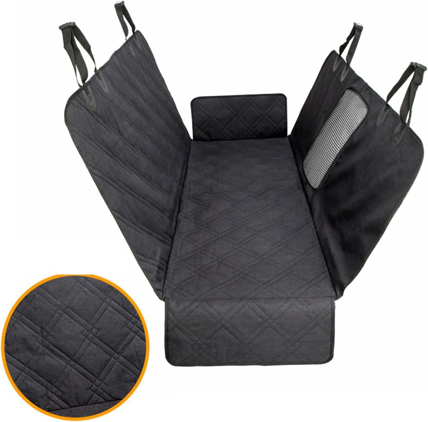 車載用ペットシート 防水 ペット用 ドライブシート 後部座席 シートカバー 飛び出し防止リード付き ペ..