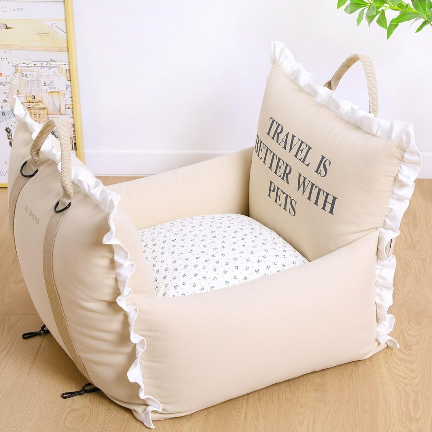 車用 ペットシート 助手席 後部座席用 全車種汎用品 中小型犬用 猫用 車載用 犬用カーシート 犬用ブー..