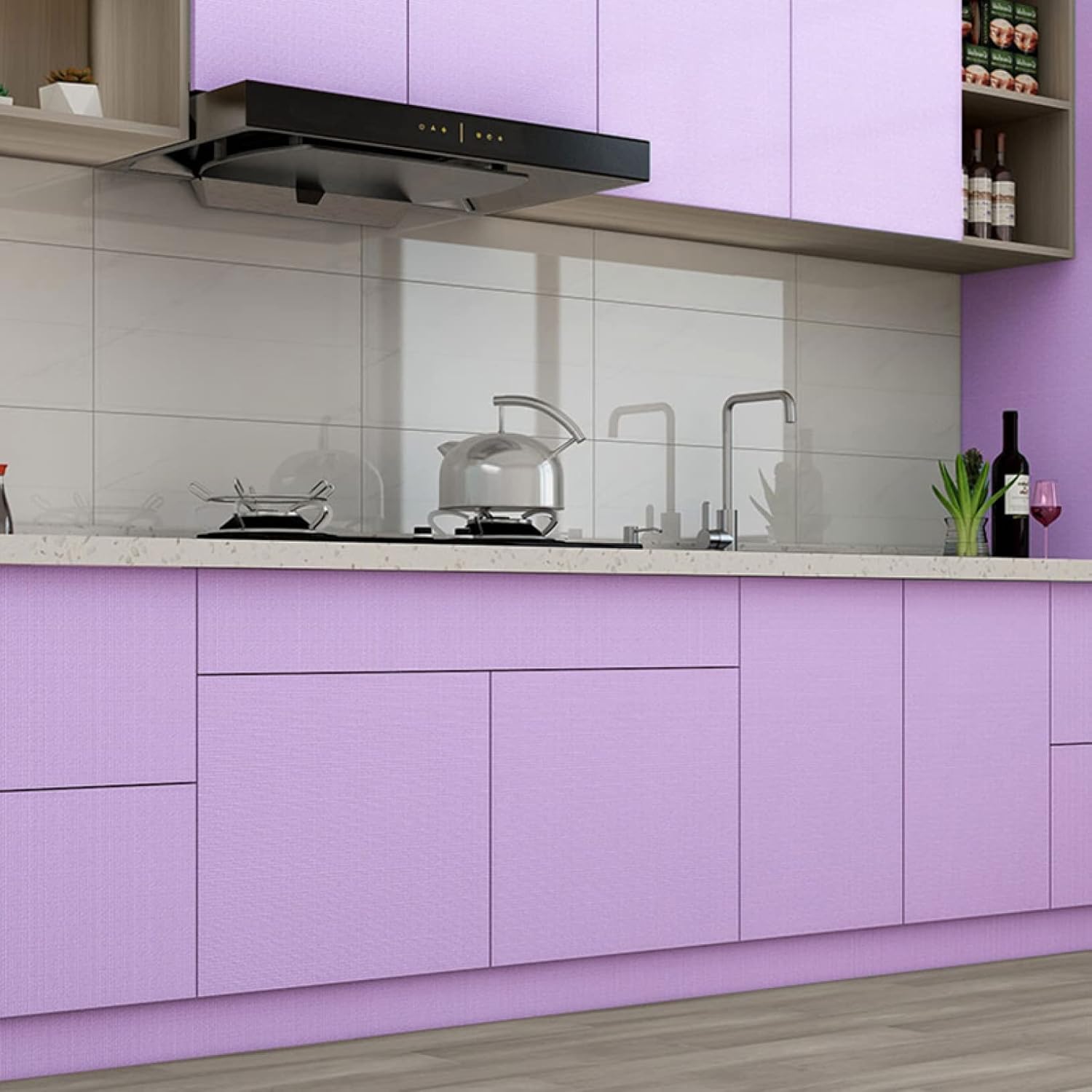 壁紙シール 貼って剥がせる壁紙 無地 カッティングシート リメイクシート 白 diy 壁紙シール はがせる 壁紙 60cmx10m 賃貸 パープル リフォームシート ウォールステッカー 壁紙クロス 防