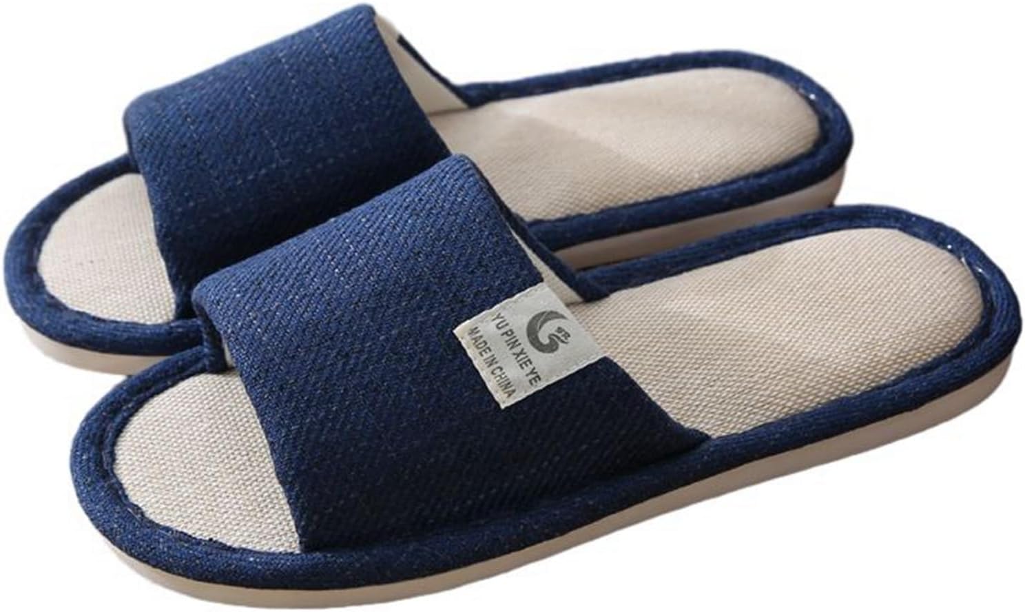 リネンスリッパ 綿麻 屋内スリッパ ルームシューズ 室内履き替え 夫婦 来客用 蒸れにくい 涼しい 防滑 ..