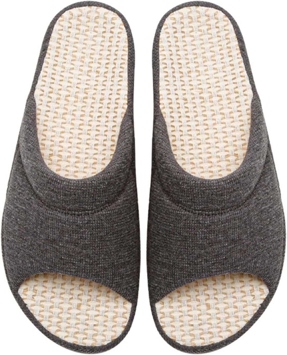スリッパ リネン 屋内スリッパ 履き替え 家庭用 来客用 家族 夫婦 涼感 ムレない 防滑 耐久性 長持ち ..