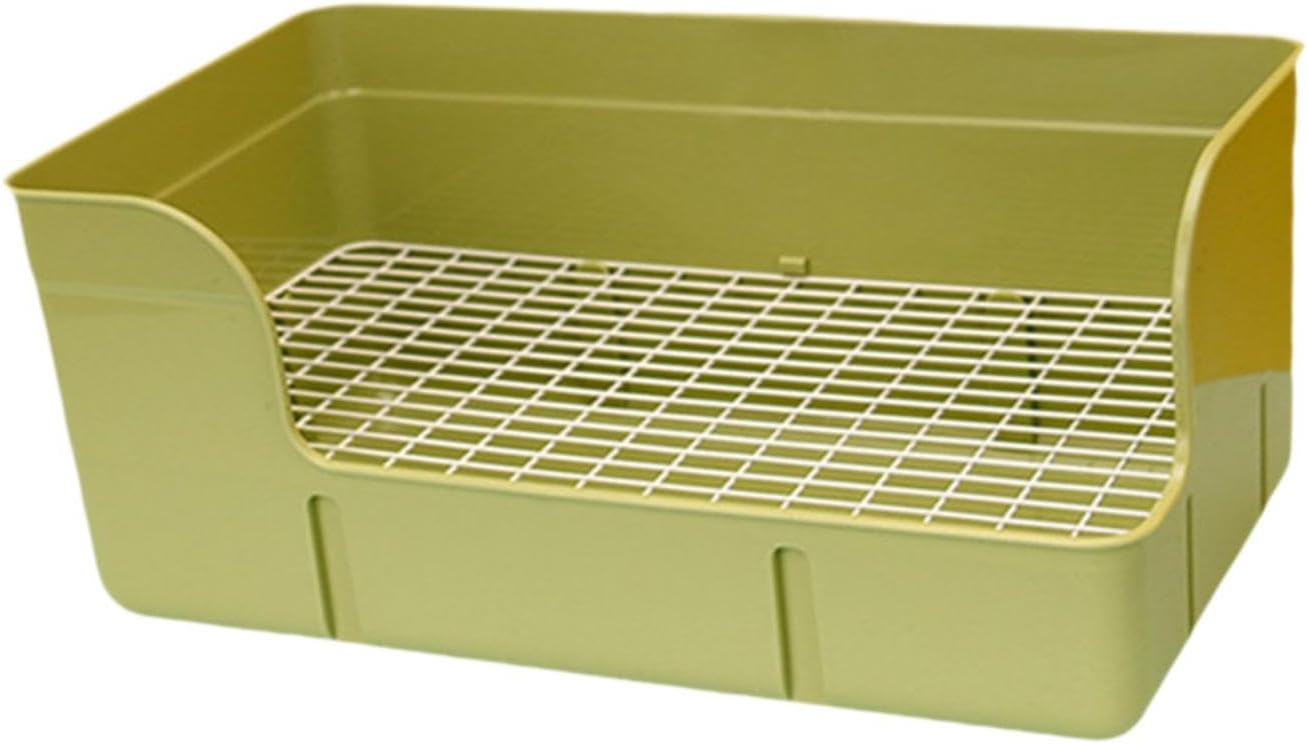 ウサギのごみ箱、小さな動物の寝具トイレ、ハムスターフェレットのケージトイレの寝具箱チンチラモルモ..