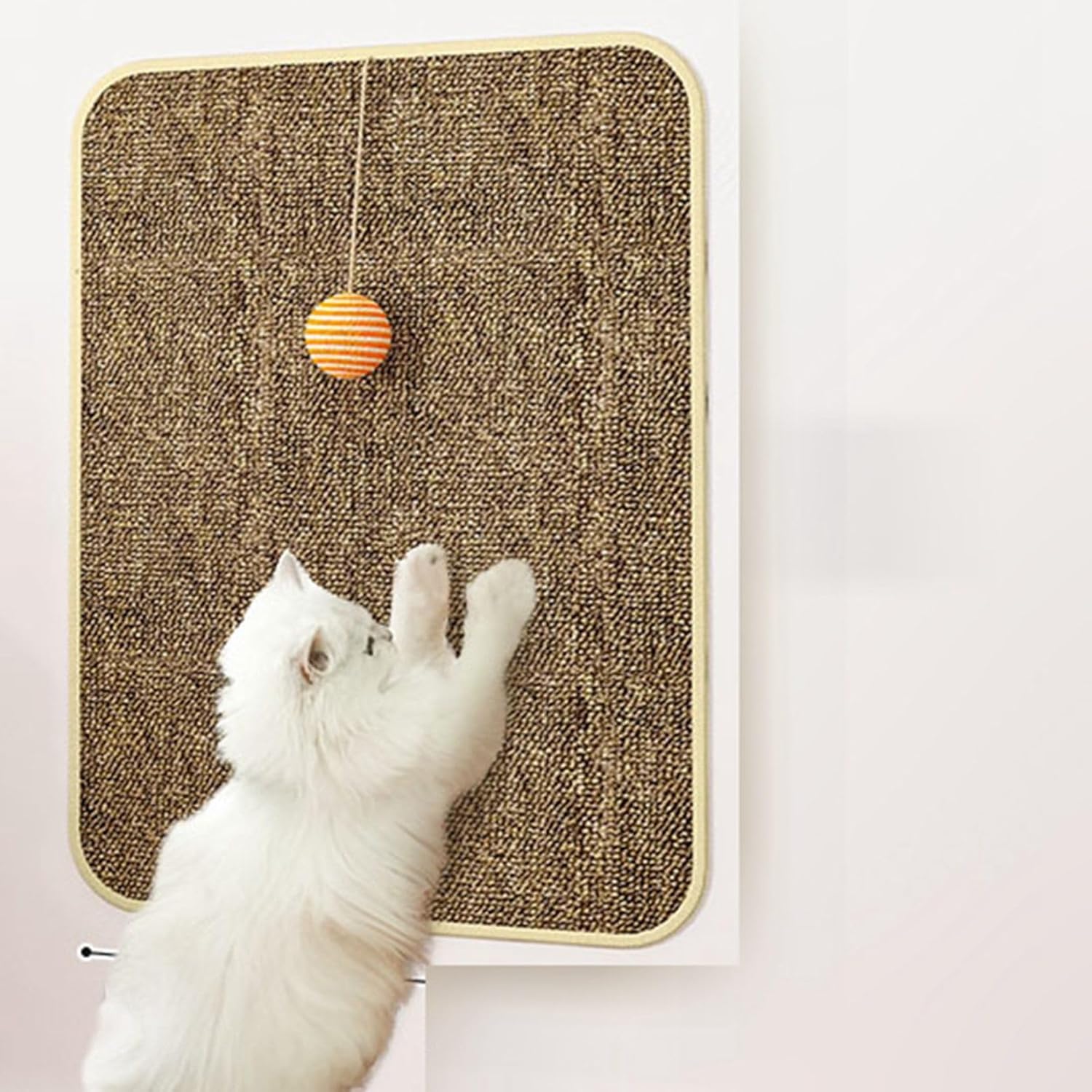 猫 爪研ぎ防止 つめとぎ 模造サイザル麻 爪研ぎ 猫用スクラッチャーマット ソファーカバー マジックテ..