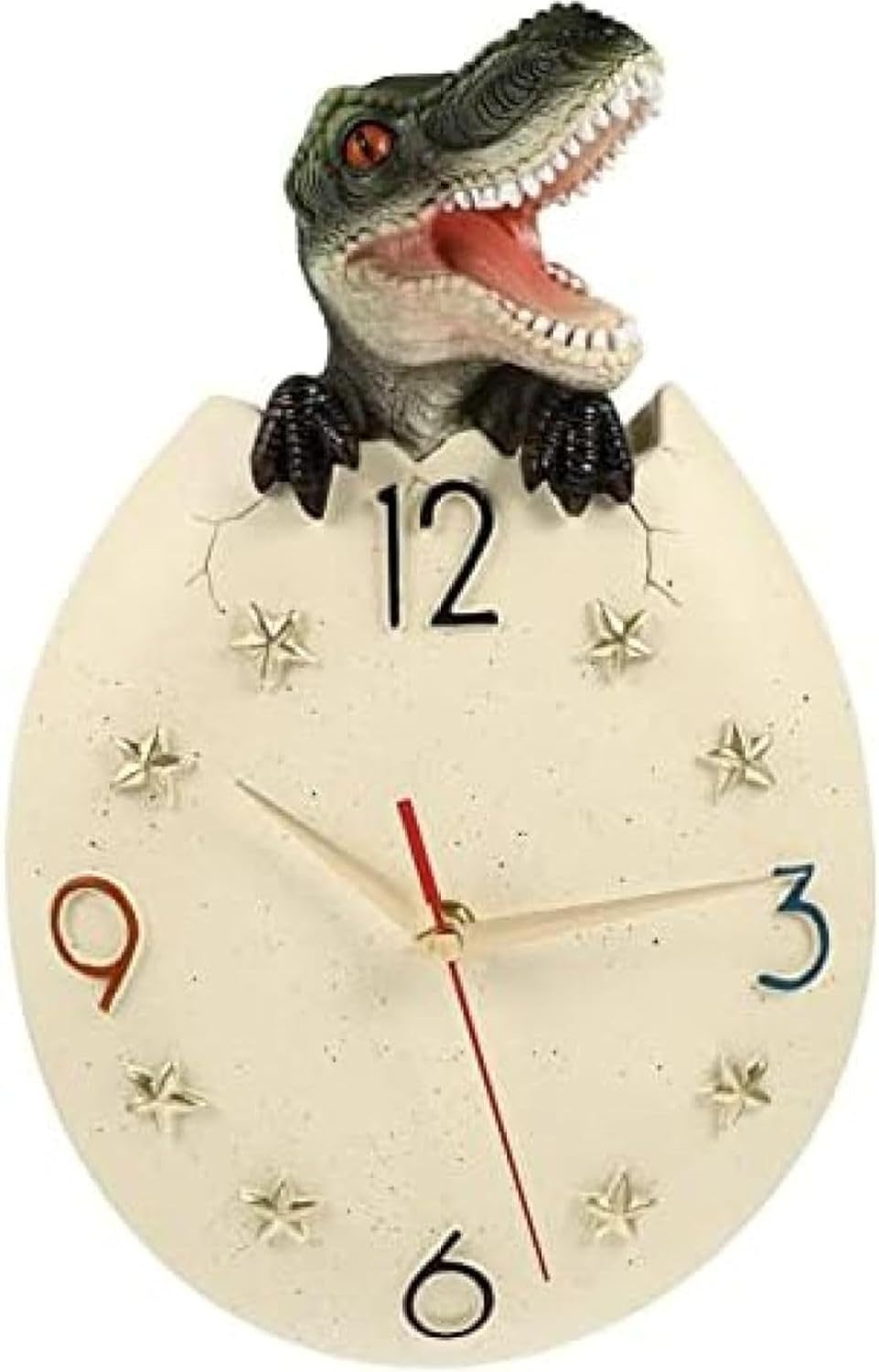 掛け時計 壁掛け 時計 恐竜 かわいい おしゃれ 静か おもしろ 恐竜の卵 インテリア 樹脂 子供部屋 オフ..