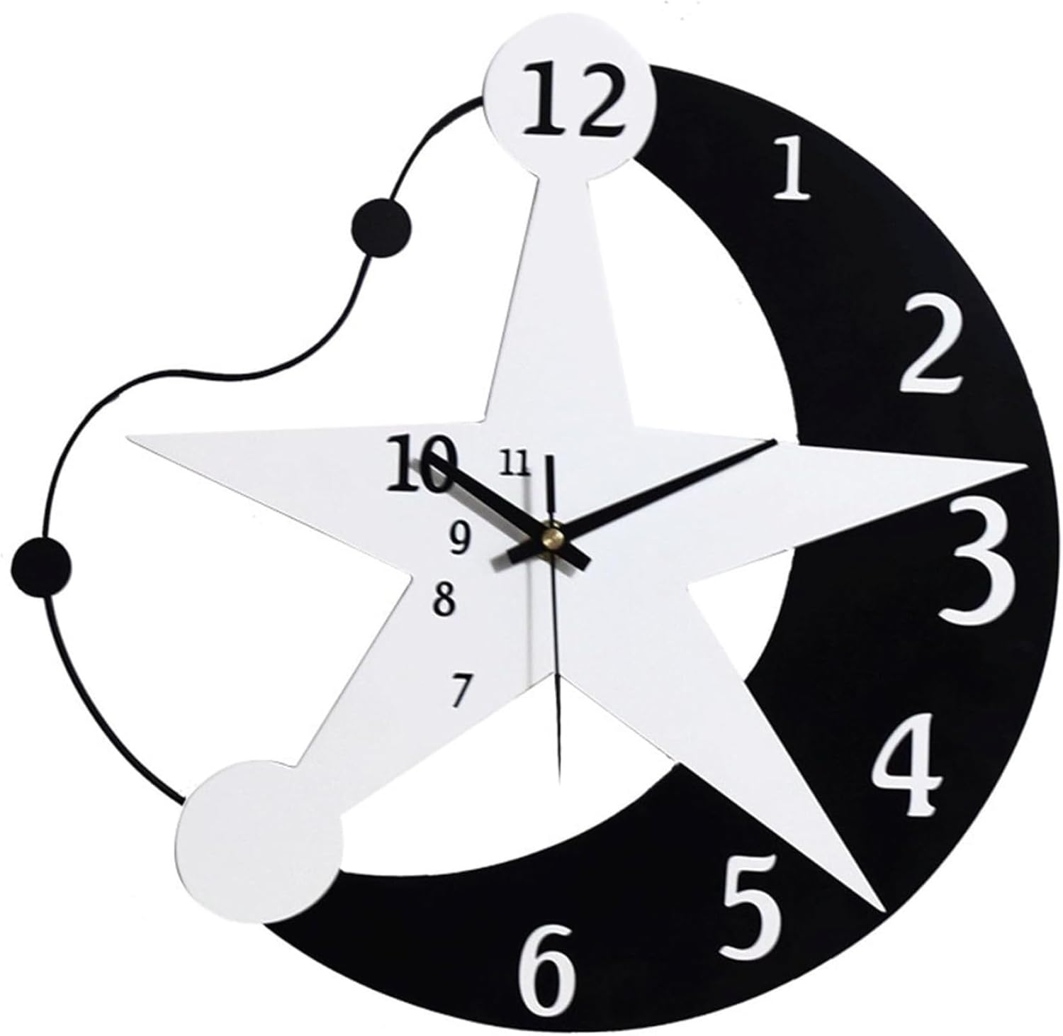 壁掛け時計 掛け時計 壁掛け時計 おしゃれ 北欧 連続秒針 静音 壁掛け時計 掛時計 自宅 寝室 部屋飾り 贈り物 インテリア 大数字 見やすい 無騒音 部屋装飾 シンプルでおしゃれな時計 クォーツ時(3)