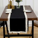 テーブルランナー 滑り止め 幅30cm 無地 欧風 田舎 テーブルランナー 30*220 食卓飾り プレースマット 豪華 お食事マット 防汚 断熱 ブラック テ...