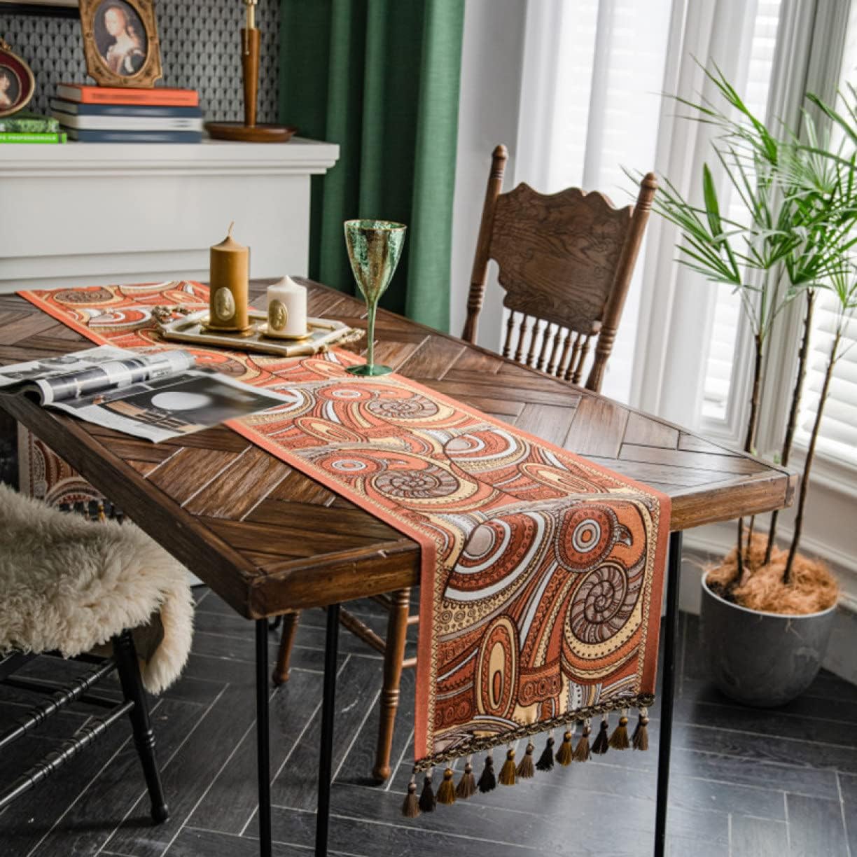 テーブルセンター テーブル ランナー カラー さかな 7サイズ センタークロス テーブルランナー テーブ..