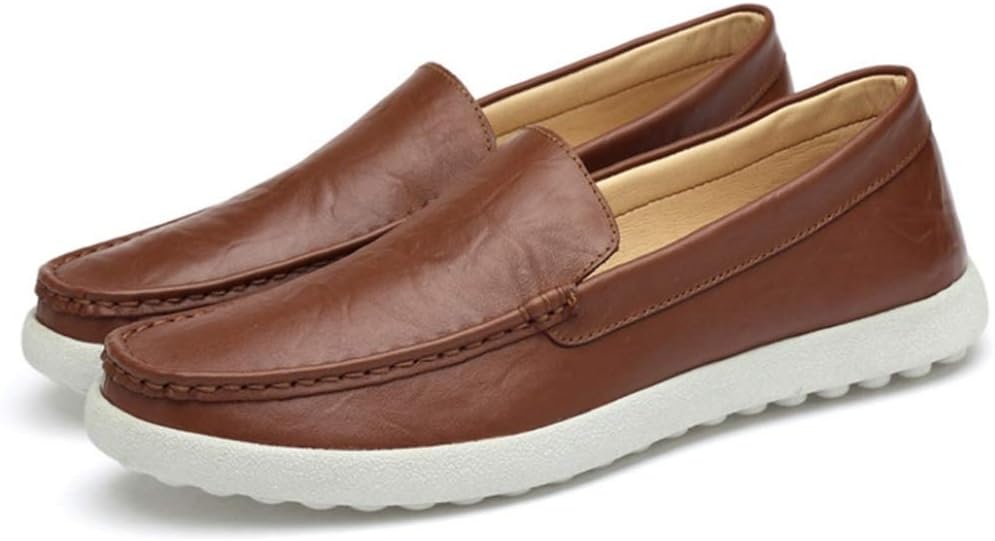 幅広 甲高 カジュアルシューズ メンズ スニーカー ローカット 大きいサイズ 小さいサイズ 黒 ブラウン ネイビー ドライビングシューズ デッキシューズ スクエアトゥ ステッチ 蒸れない 柔らかい レ