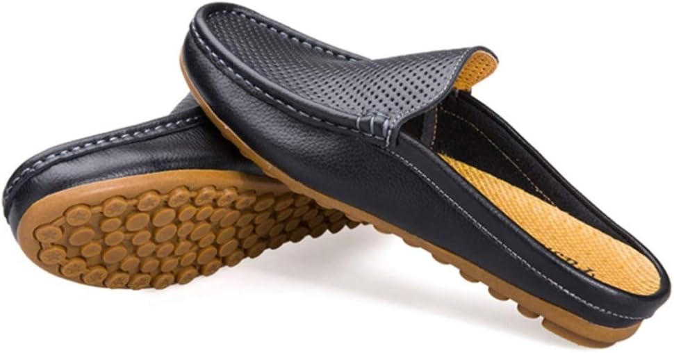 スリッパ サボサンダル メンズ ドライビングシューズ ローファー スリッポン モカシン シューズ カジュアル デッキシューズ かかとなし オフィスサンダル 革靴 防滑 軽量 シンプル スリッポン 通気