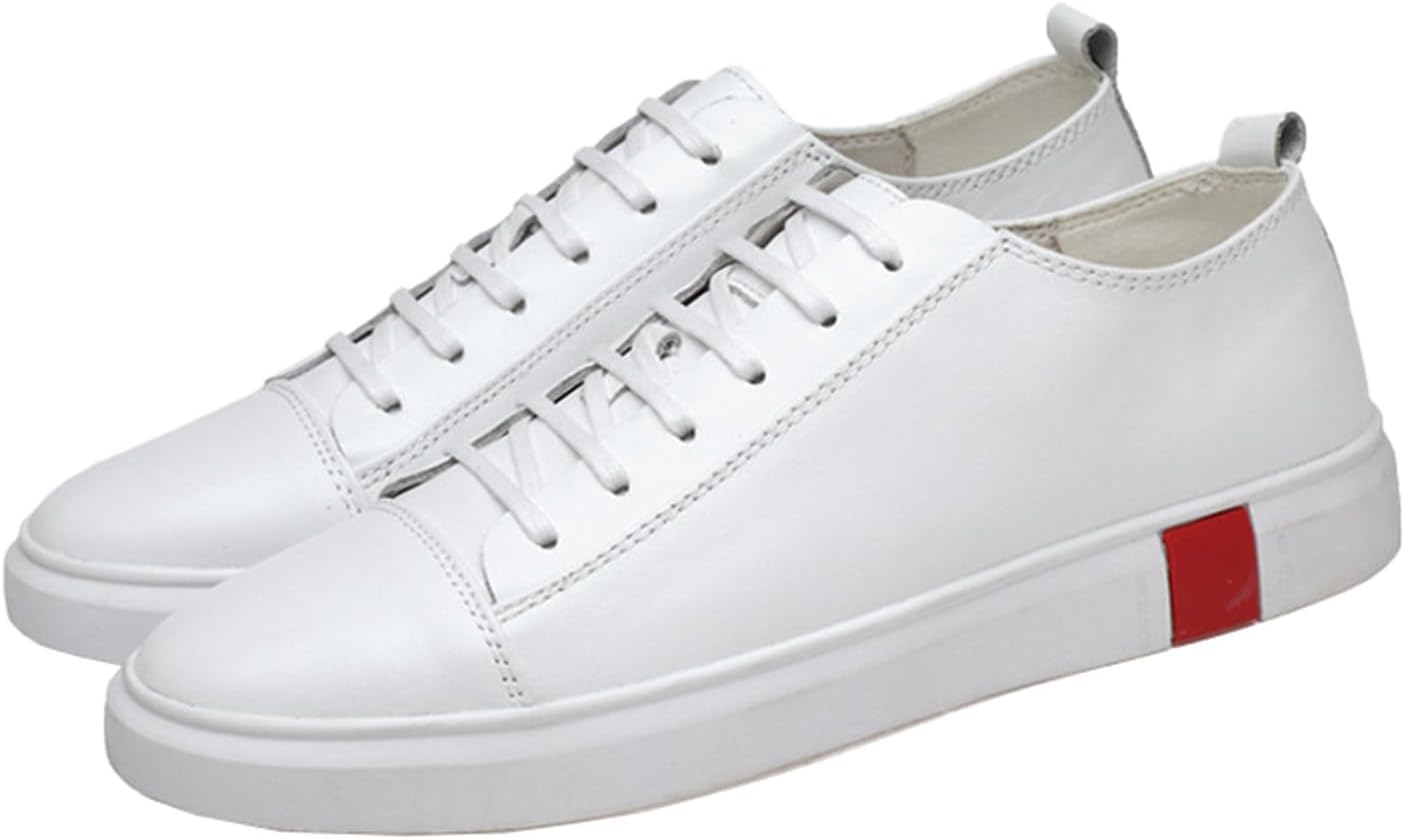 白の靴 メンズ カジュアルシューズ 23.5cm スニーカー デッキシューズ メンズシューズ オールシーズン 男の靴 ウォーキングシューズ フラット 革靴 おしゃれ 軽量 蒸れない 滑りにくい かっこ