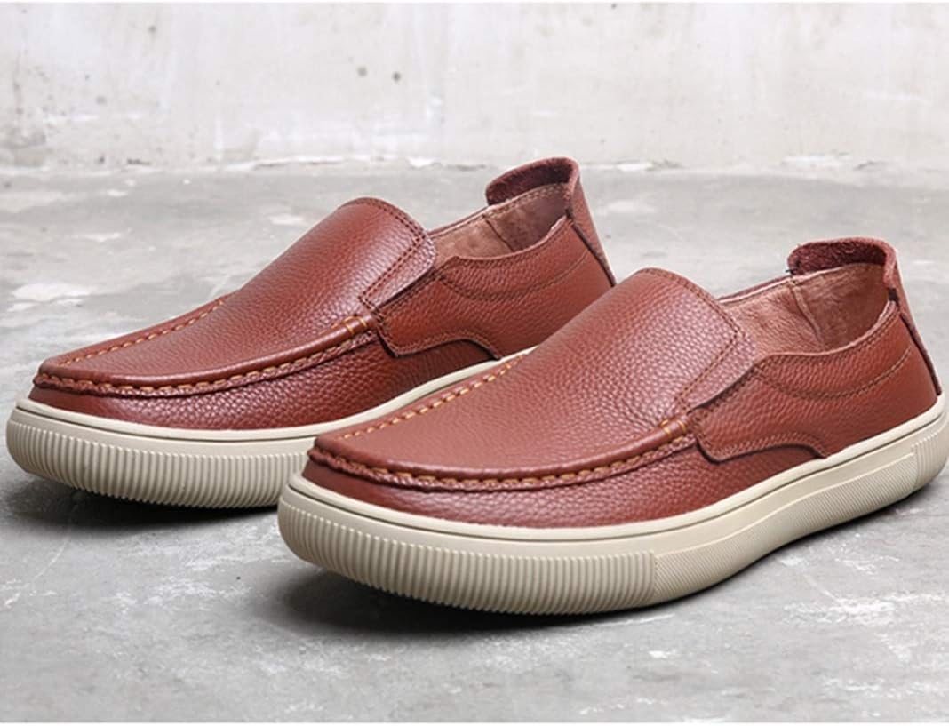 スリッポン ドライビングシューズ メンズ 25.5cm ローファー 革靴 黒 オシャレ 男性用 ローカット 通気 消臭 防滑 ウォーキング モカシン ブラウン シューズ カジュアルシューズ 履きやすい