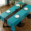 ビニール テーブルクロス テーブルカバー 撥水 防水 防汚 撥油 防水 おしゃれ 食卓カバー テーブルマット 110*160cm 長方形 北欧 スタイル2 エレ...