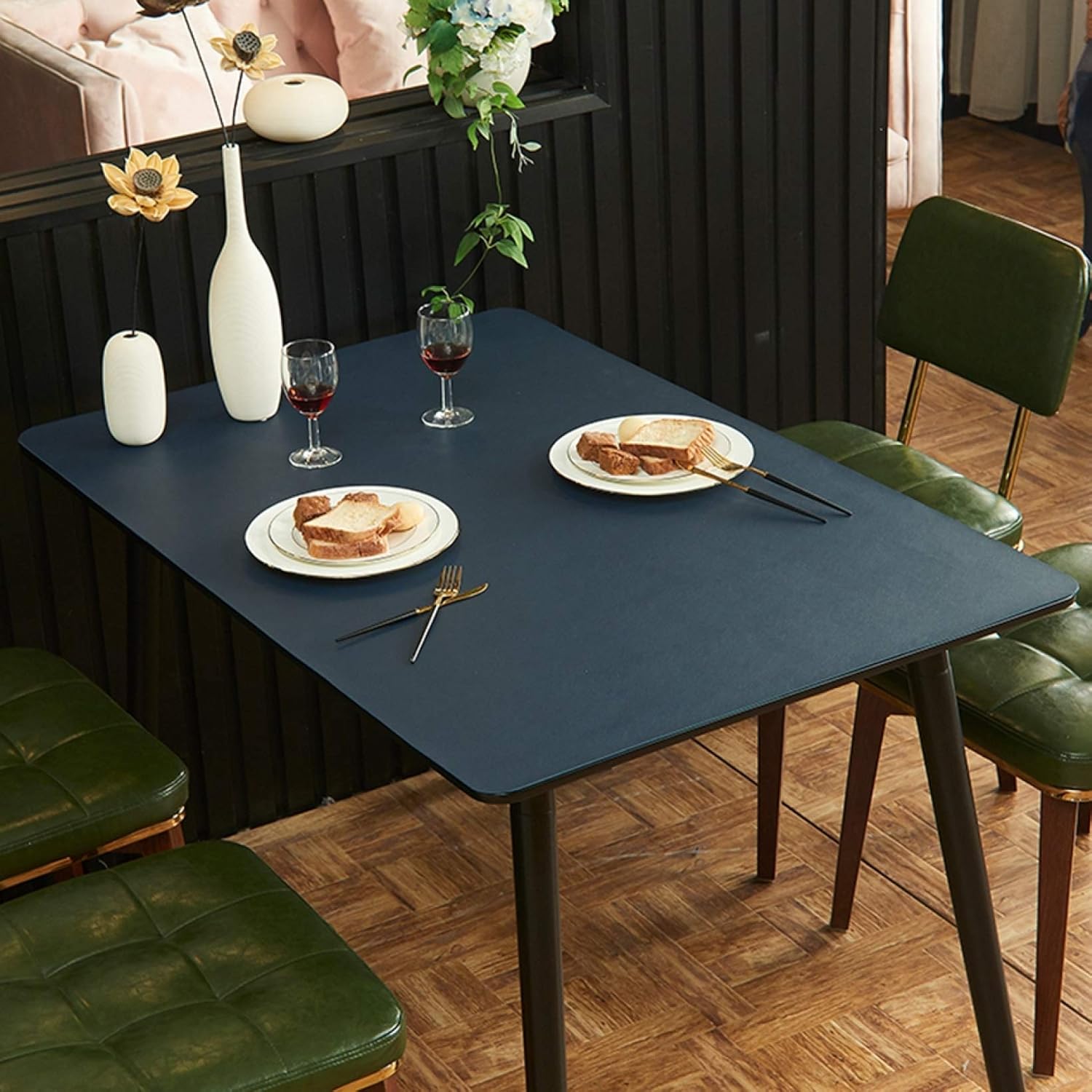 防水 デスククロステーブルクロステーブルクロス カラー3 デスクマット 和風 長方形テーブルクロス テーブルマット 撥水 速乾 PUレザー デスクパッド 厚み2mm 食事テーブルマット 家庭用 撥油