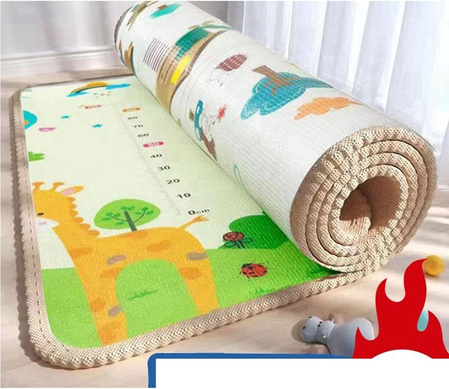 プレイマット 遊びマット デスクマット 遮音 転倒防止 リバーシブル 大判 カーペット 入園準備 滑り止め 掃除しやすい 防ダニ 防カビ おしゃれ 数字と色 リビングルーム 居間 ダイニング 冷房対策