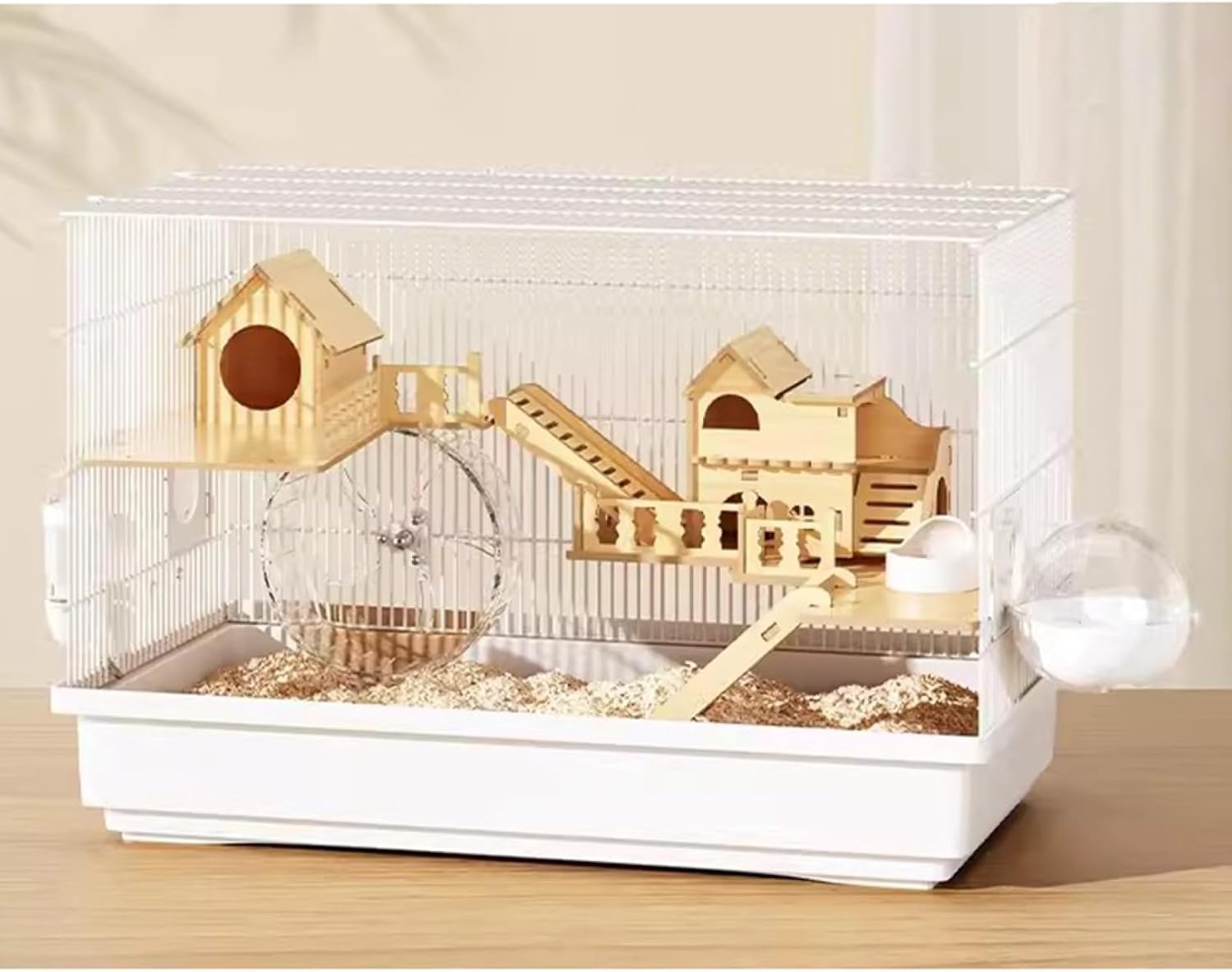 ハムスターケージ クリア 飼育ケージ 大きい 小動物ケージ 通気性 可愛い モモンガケージ トレーデザイ..
