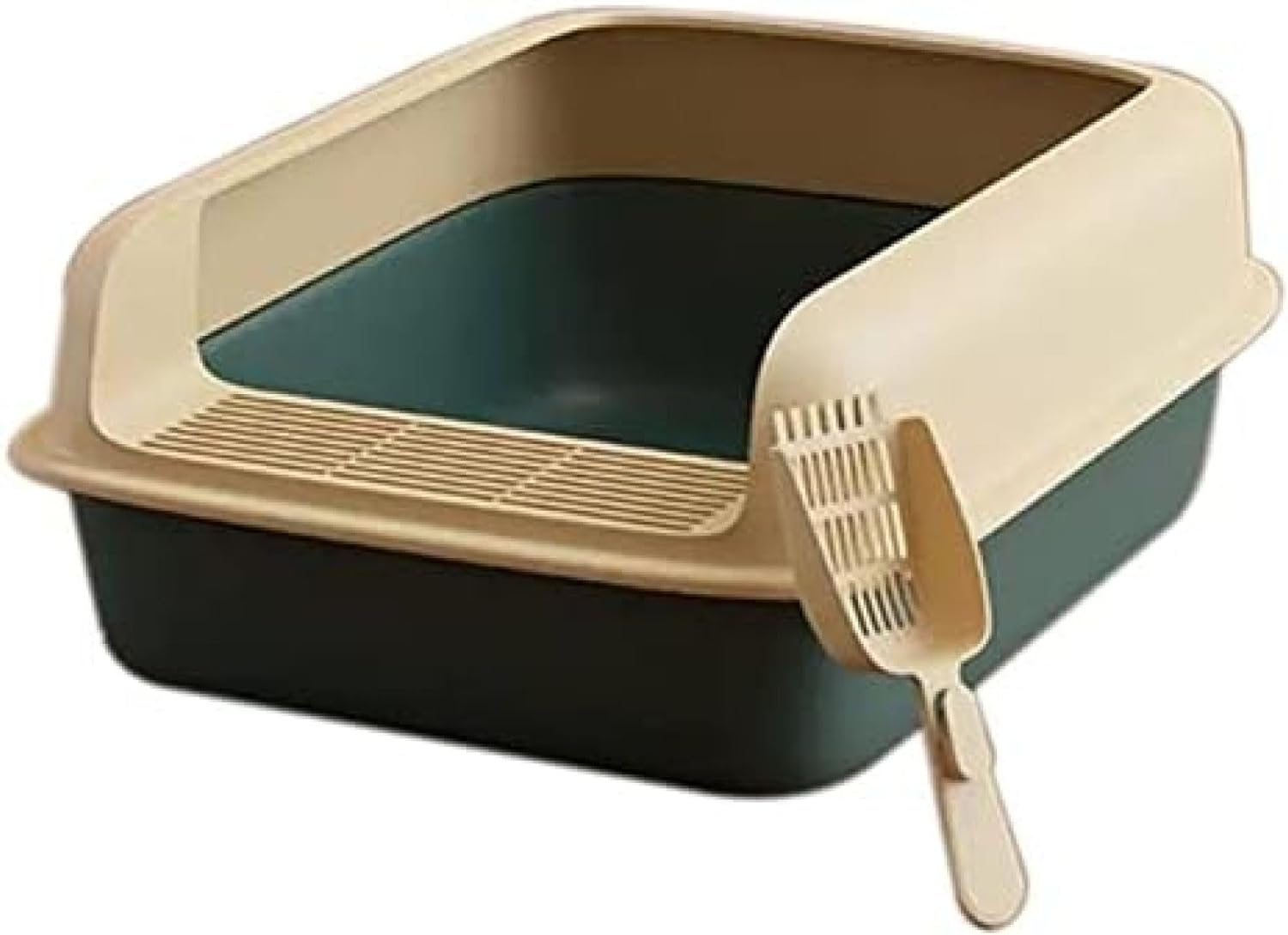 猫用トイレ本体 ジャンボ・オープン・キャット・リター・トレイル・ノー・リター・スピル 猫用トイレ