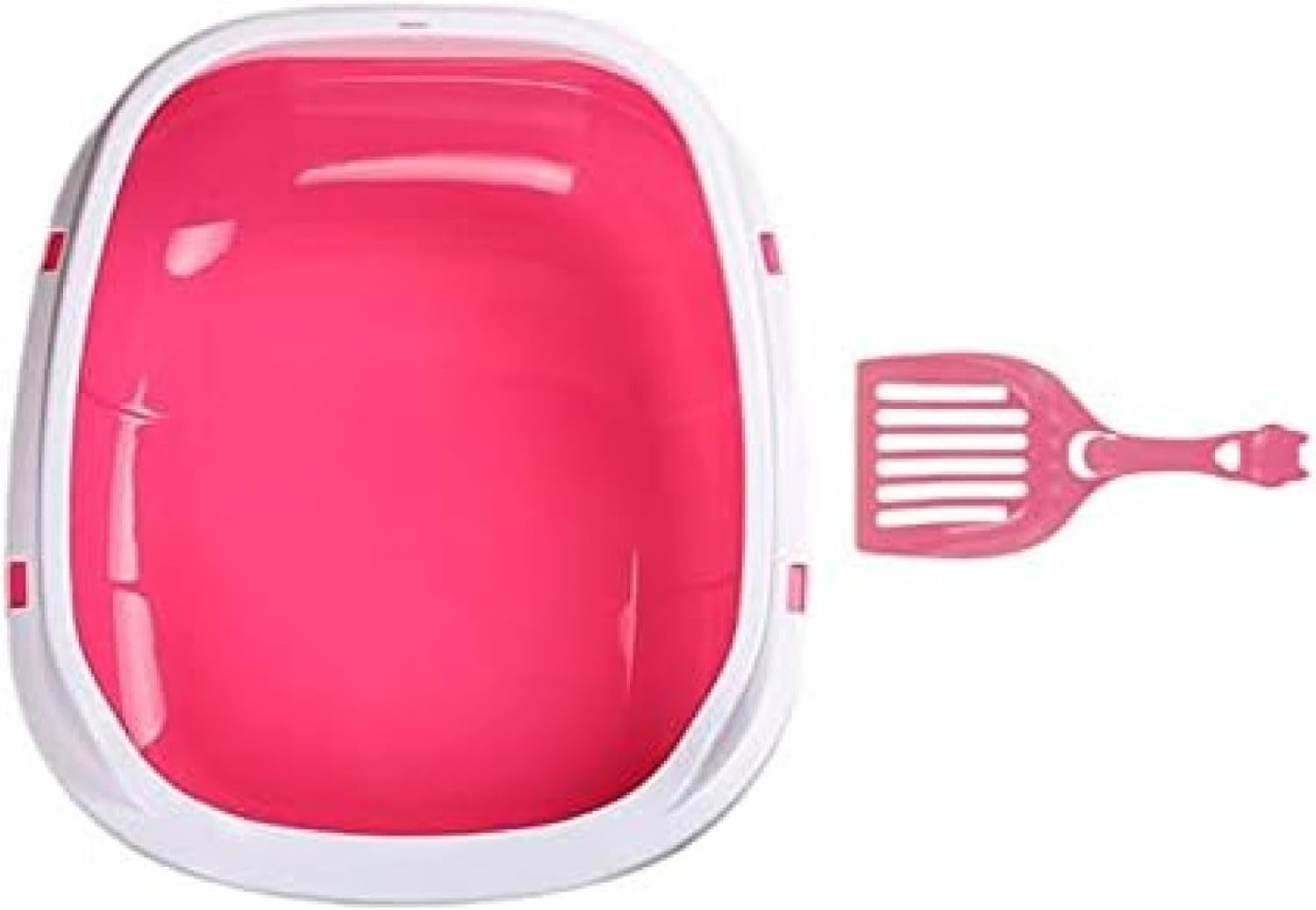 猫 トイレ 本体 半密閉型猫用トイレ キティ用トイレ砂入れ 砂漏れ防止 ふるい分け用トイレ 耐久性 オー..