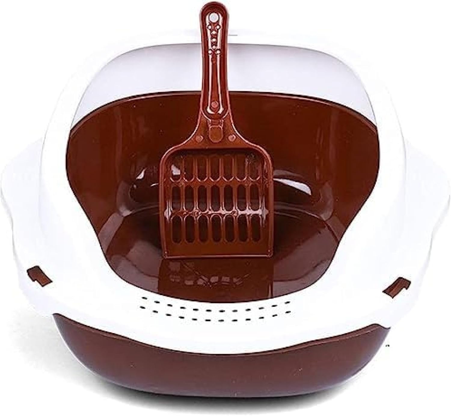 猫用トイレ本体 36*35*15cm ペットトイレ 屋内または屋外での使用をきれいに簡単軽量トイレオープンス..