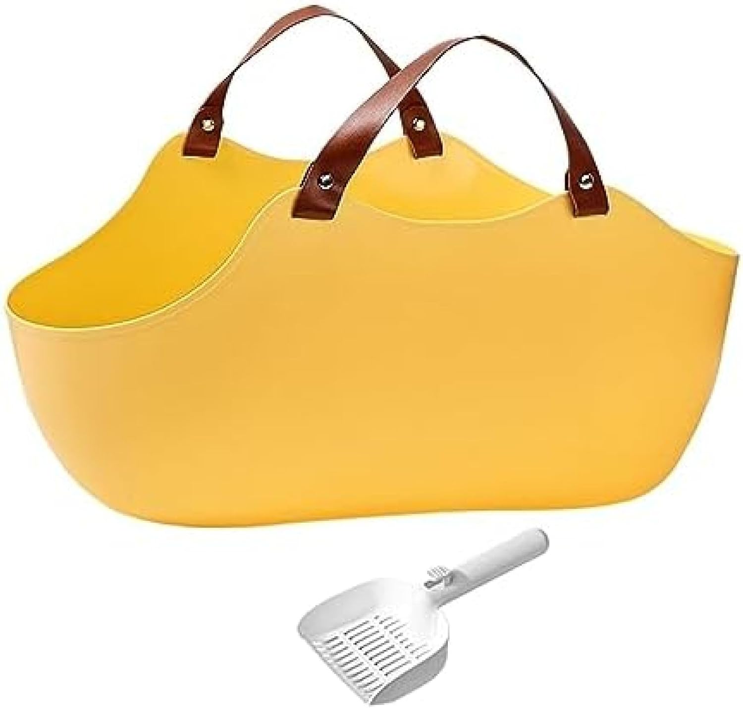 猫トイレ オープントップ ペット砂トレイ 猫トイレ 半密閉猫砂洗面器 トイレパン 猫砂コンテナ トイレ ..