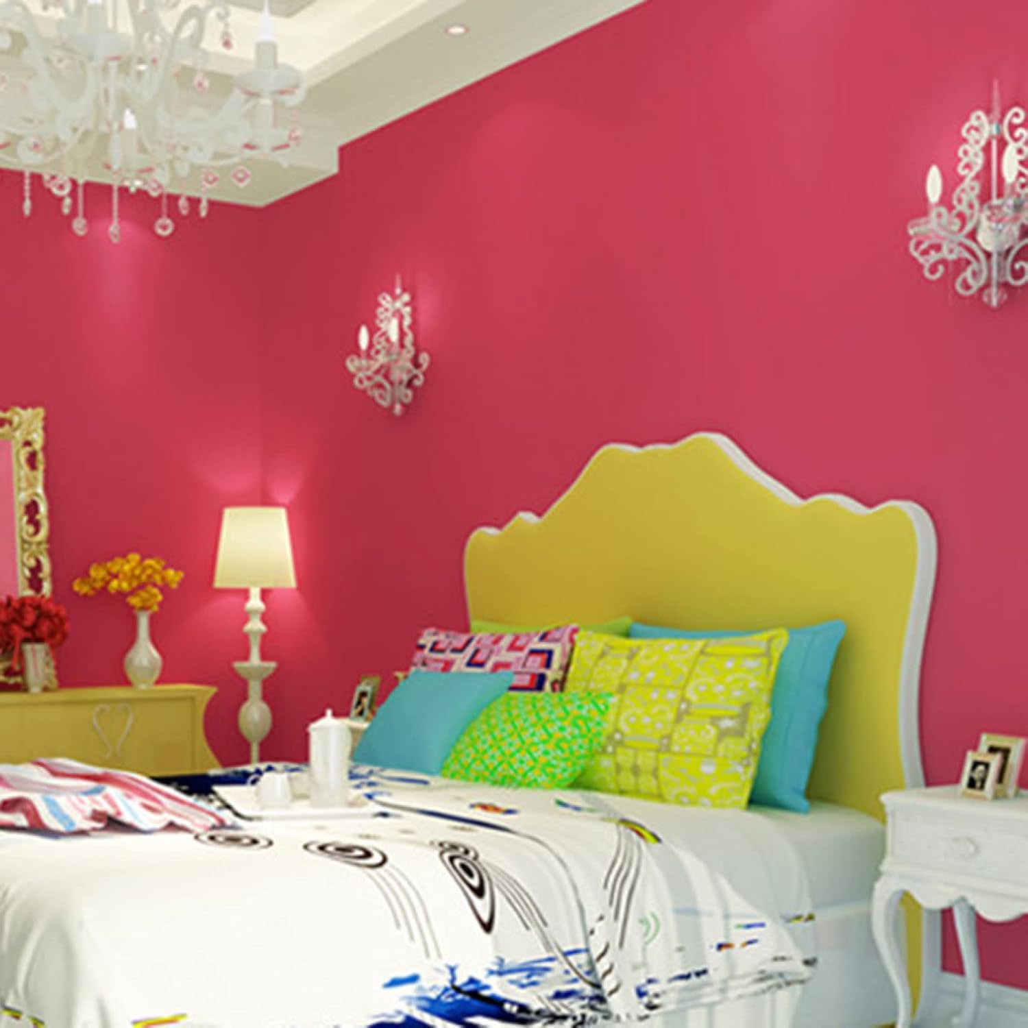 壁紙シール 壁紙 10m のり付き はがせる壁紙 diy レンガ クロス 40cm*10m おしゃれ ダークピンク リメイクシート 多用途 防汚 防水 無地 カッティングシート 粘着シート 北欧 西海