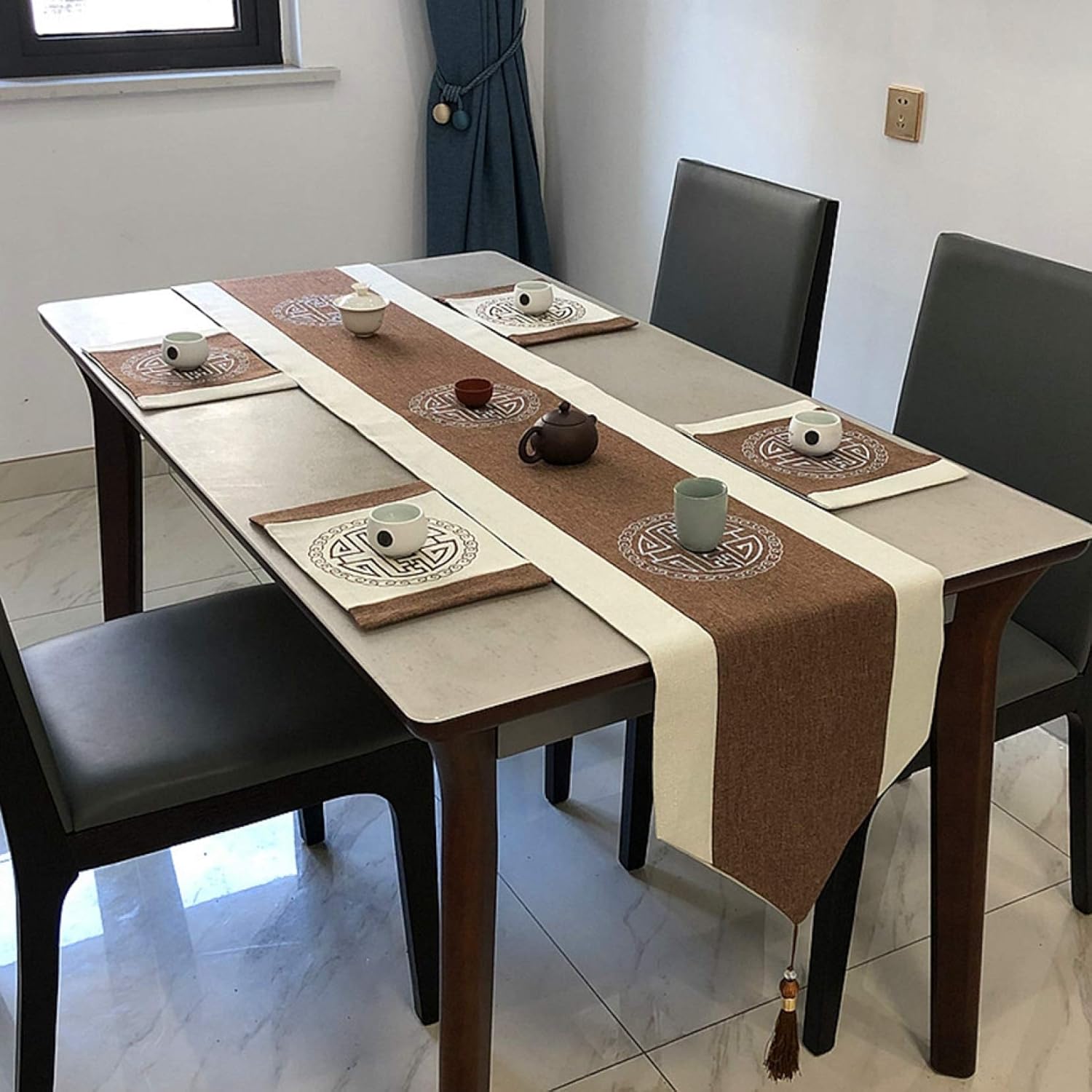 テーブルランナー テーブルフラグ 北欧 33*180cm 食卓ランナー モダン 食卓飾り 断熱 清潔しやすい 綿..