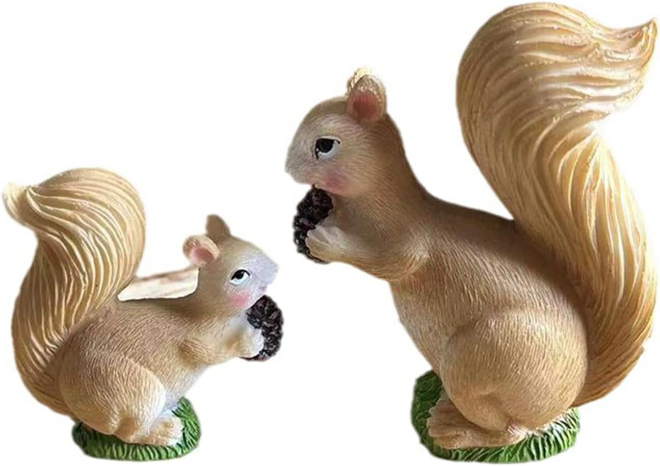ガーデニング リス ガーデン装飾 室内外の置物 かわいい リアル 動物 ミニガーデン 樹脂置物 防水 耐久 園芸用品 インテリア アウトドア ベランダ 庭園 お庭 盆栽飾り 屋外用彫像 7923栗鼠