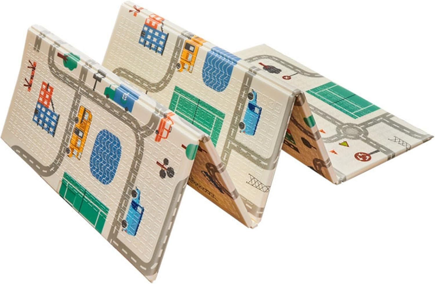 ベビープレイマット 遊びマット 子供用 遊びマット 折り畳み式 両面使用ラグマット ベビーマット XPE素材 安全無毒 滑り止め 防水 防音 ベビーマット 折りたたみ 遊びマット 厚手 2m*1.8m