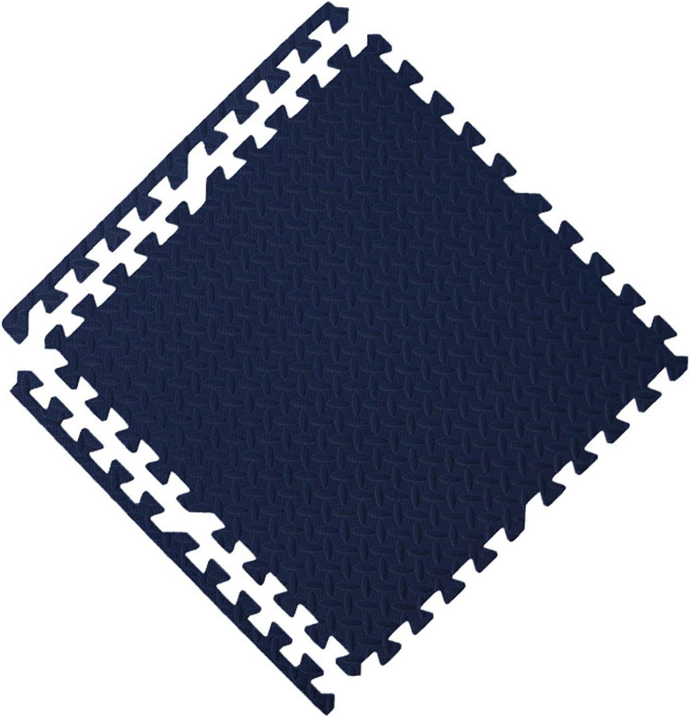 カーペットタイル EVA ジョイントマット ジョイント ふち付き 下敷き 10枚組 30X30cm 子供 ベビー 滑り止め ずれないプレイマット 洗濯OK 省エネ効果 足音 フローリング使用 連動フロ