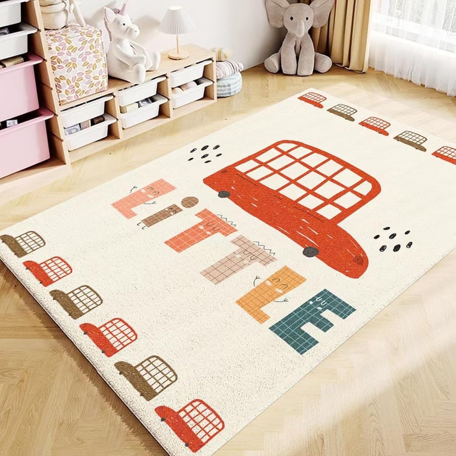 大判 カーペット プレイマット 可愛い 160*200 子供部屋ラグ 冷房対策 ふわふわ 心地良い オシャレ 防音 丸洗い コンパクト カーペット 手触りよく 転倒防止 滑り止め 丸洗いOK 和室 洋