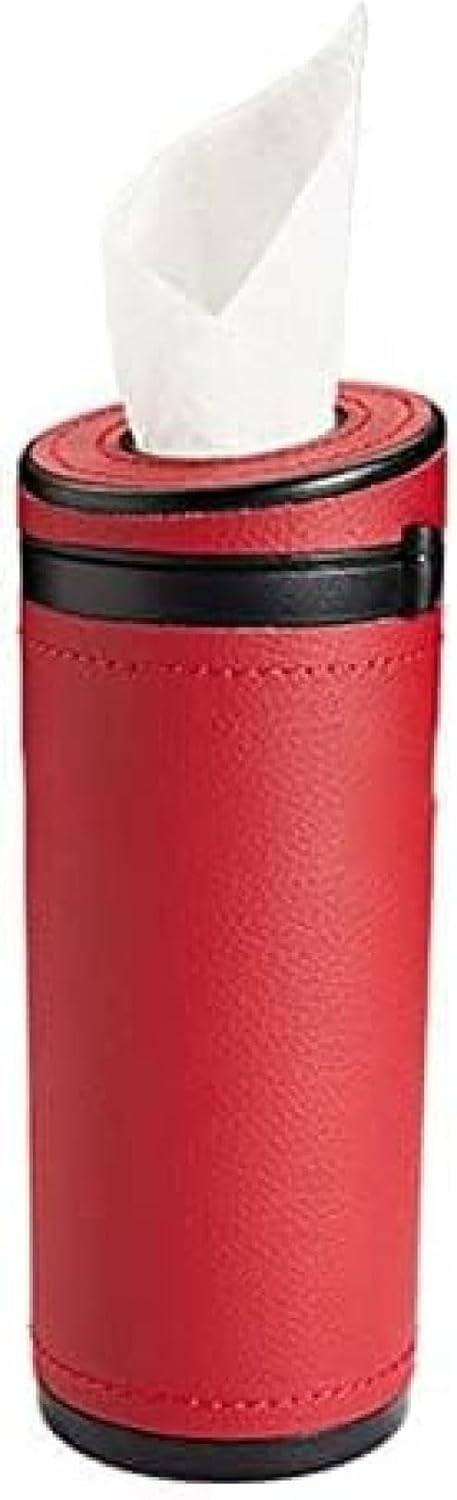 ボトル型ティッシュケースティッシュボックス自動車用レザーゴミ箱円筒形収納ケース小物入れ防水上品カ..