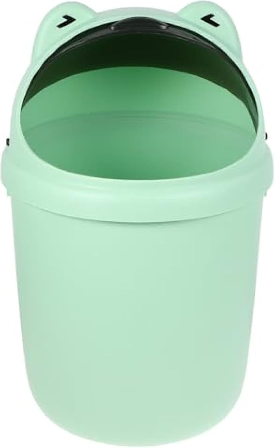 ミニ カエル 卓上 ゴミ箱 かわいい 小さい ゴミ箱 蓋付き ひっくり返す ゴミ箱 缶 ミニ ゴミ箱 缶 キッ..