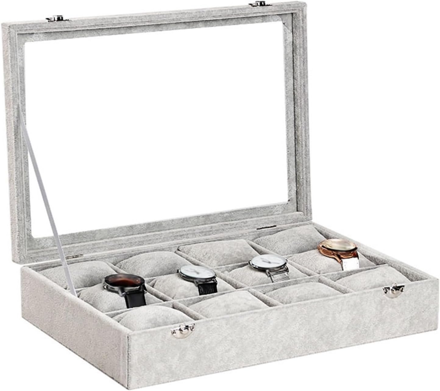 腕時計収納ケース 12本 ジュエリー収納ケース 収納ボックス ウォッチケース 腕時計収納ボックス アクセサリーケース 時計保管 ディスプレイケース ベルベット 贈り物 プレゼント 記念日 お祝い 12