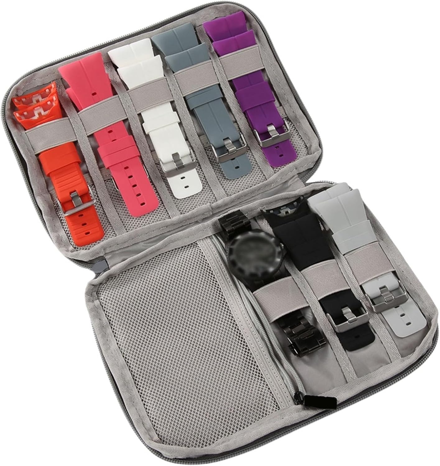 スマートウォッチバンド収納バッグ 腕時計バンド収納カバン ストラップ収納 柔らかい キャリーバッグ ..