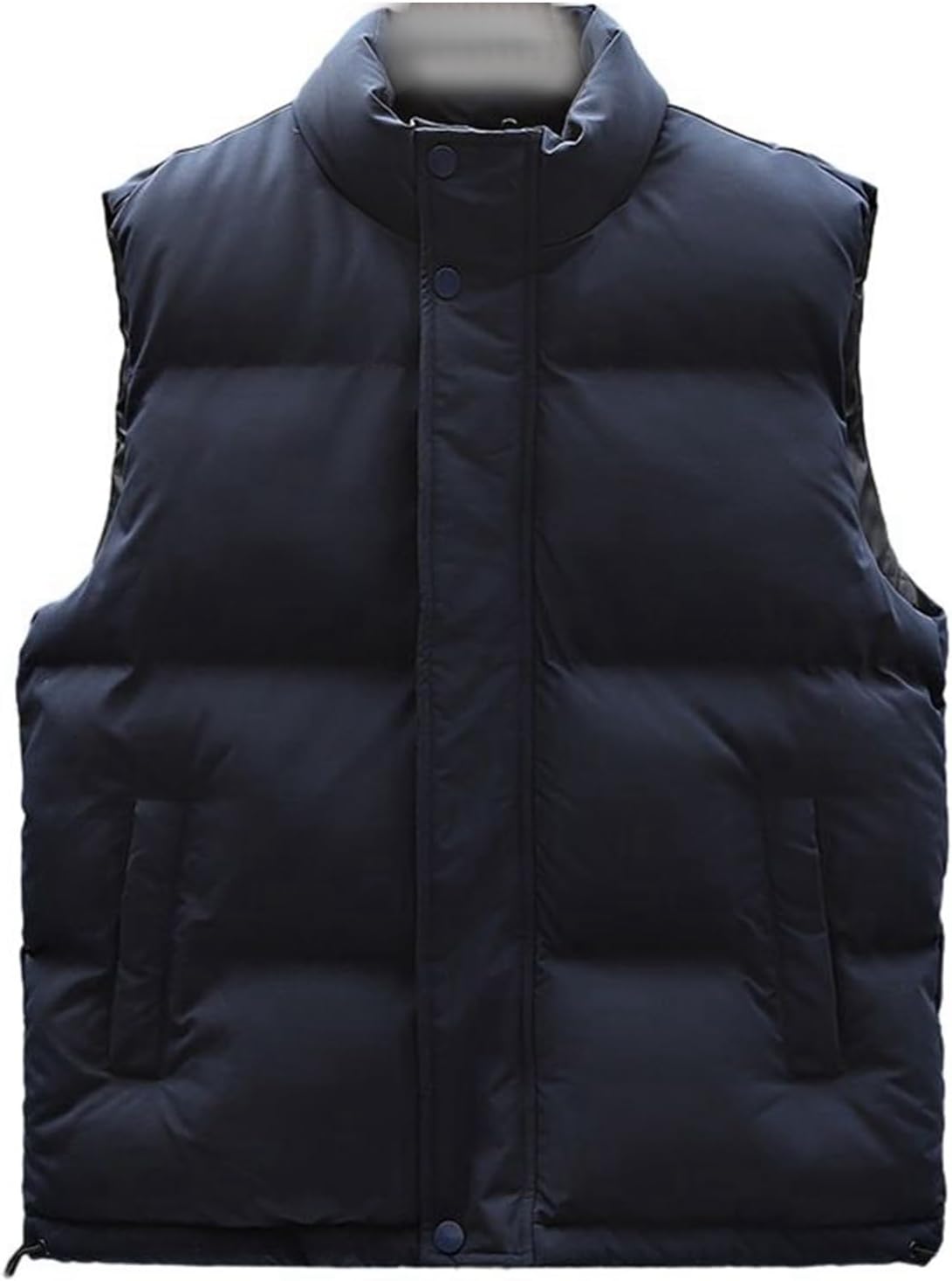 ダウンコットンベスト メンズ 中綿ベスト 冬 大きいサイズ 冬用ベスト 無地 立ち襟 カジュアル 厚手 防..