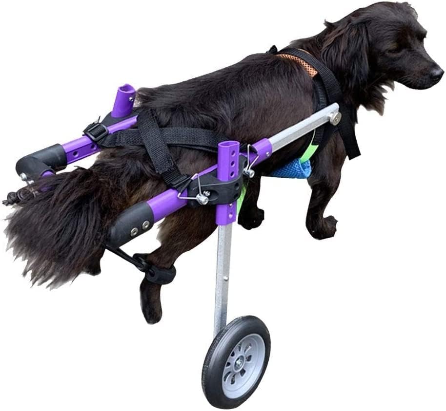 小型犬用車椅子 後ろ足用 ペット用歩行輪 ヒップ高さ20-50cm、ヒップ幅13-26cm、後ろ足リハビリテーシ..