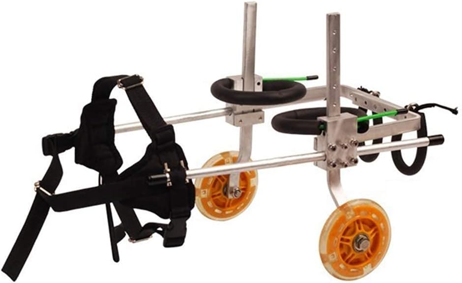 犬用車椅子 標準歩行器＆ウォーキングフレーム、後部サポート車椅子、後足リハビリテーション アルミニ..