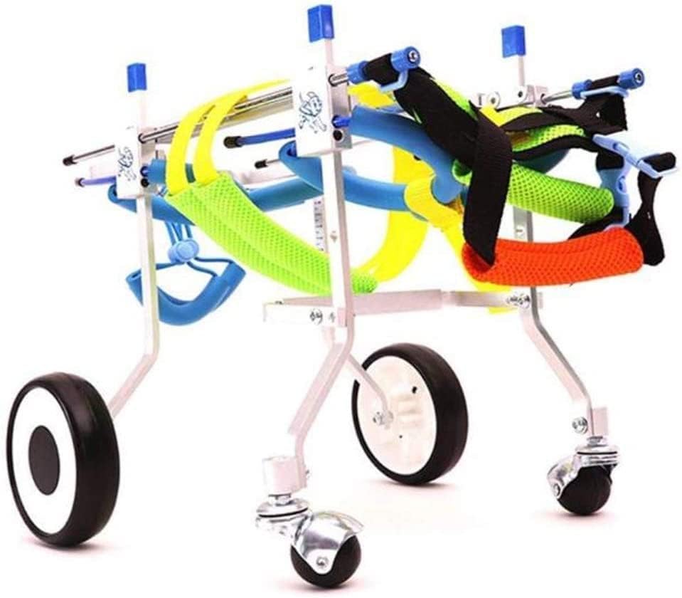犬用ペット用車椅子、犬用車椅子調節可能ペット用車椅子四肢犬用障害者用車椅子リハビリテーションスク..
