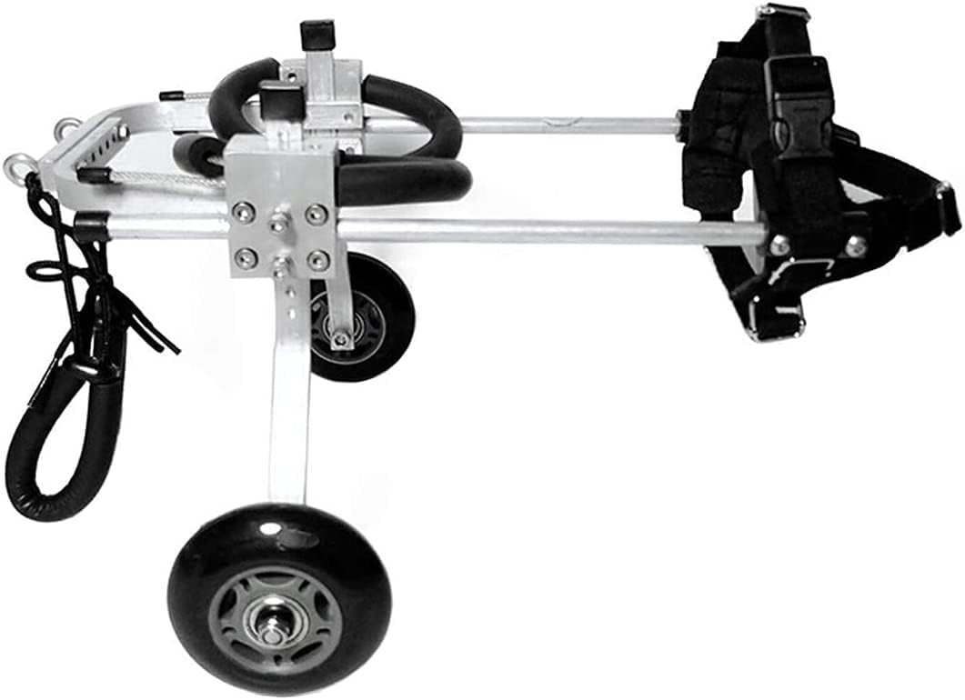 犬用ペット用車椅子 犬用車椅子、獣医承認済み 2〜5kgの小型犬用、後ろ足用車椅子、ペット/猫用 犬用車..