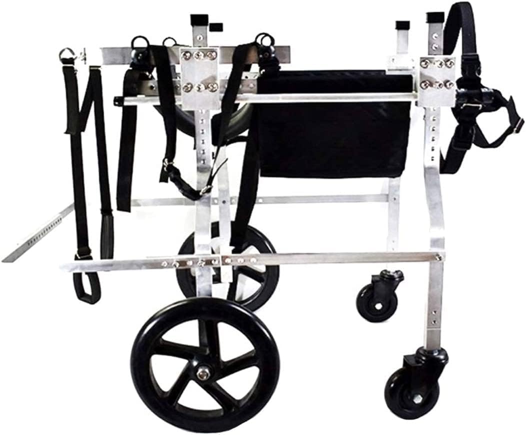 犬用ペット用車椅子 犬用車椅子 犬用モビリティハーネス 後部サポート車椅子 調節可能なステンレススチ..